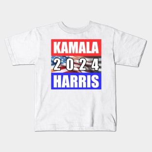 Kamala Harris for President 2024 Kids T-Shirt